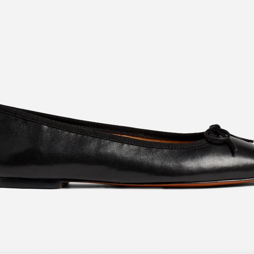 Madewell Black April Leather Flats - Picture 4 of 7